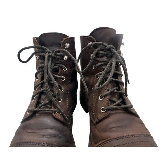 Thursday Boots Captain Lace Up Boots Womens 10.5 Brown Nubuck Boho Victorian - Picture 14 of 14
